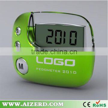 Large screen pedometer with long life battery