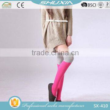 SX-410 Cheap Knee High Socks Young Woman Cute Teen Girl Cartoon Tube Socks Japanese Style Nylon and Silk Foot Sexy Stockings photo-3