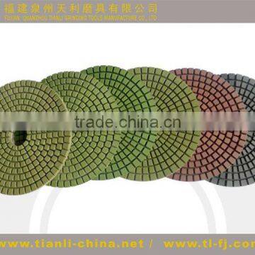 diamond polishing pad use for Concrete,Renovated floor ,size:3",4",5",6",7",8",10".280mm