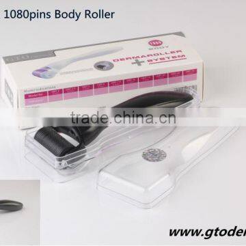 Stainless steel body derma roller beauty needle roller