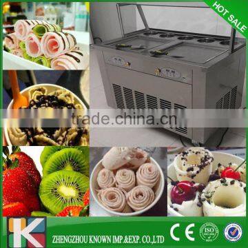 Square Fried Ice Cream Pan Ice Cream Machine 110V /220V