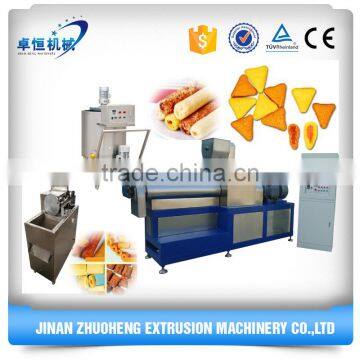 Full automatic new technology twin screw corn filling snack food processing line