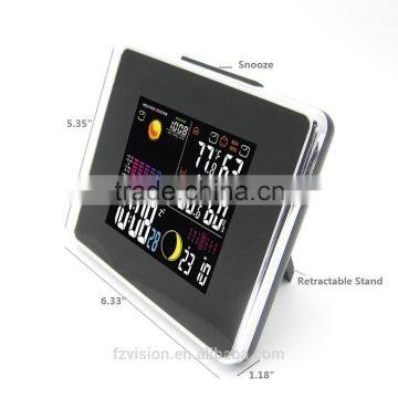 433 MHz Wireless Station With Hygro-thermometer/ Wireless Weather Station Clock With 3 Remote Sensors for Home photo-5