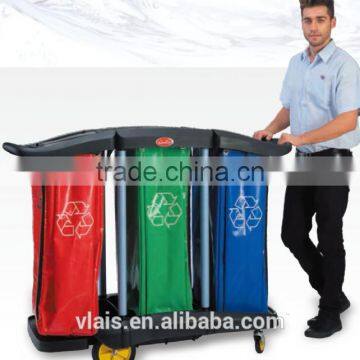 Hotel housekeeping maid cart trolley, cleaning service trolley