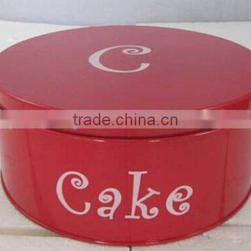 3pcs color coated Mental cake storage Box