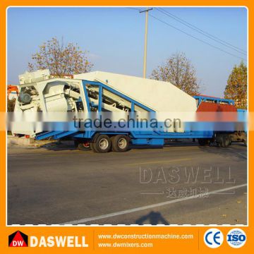 cheap automatic electric mobile 35m3/h concrete batch plant for sale