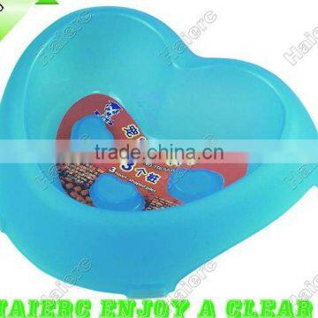 Pet Small heart-shaped three stakes bowl P661: