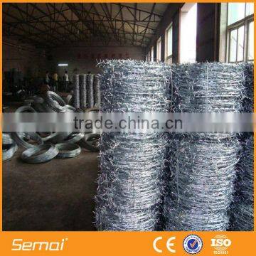 Electro Galvanized Security Fence Double Strand Barbed Wire