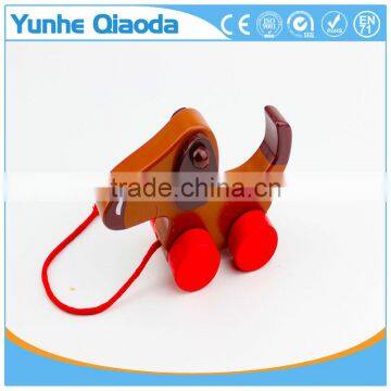 Top Quality Pull Along Wiggles Dog Wooden Toy Make a Fun Baby photo-2