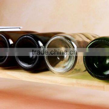 Hot Selling 700ml Clear Amber Green Dark-Green Colored Glass Wine Bottles Empty Glass Bottles With Cork For Beverage photo-3