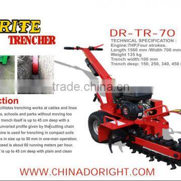 high performance Gasoline power Trencher with CE/EPA