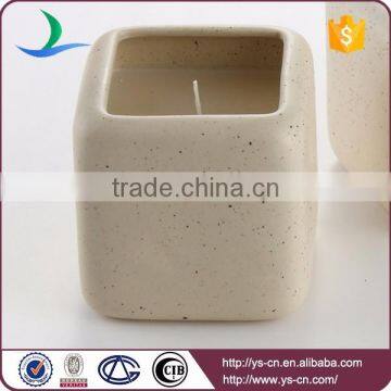 Factory Wholesale Square Ceramic Candle Holders