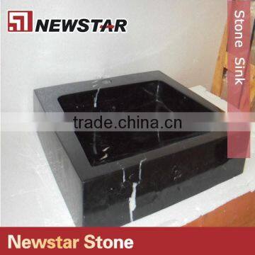 Newstar Black Synthetic Stone Bathroom Sink photo-2