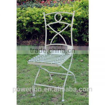 Wrought Iron Stylish Light Green Square Coffe Table Patio Set photo-3