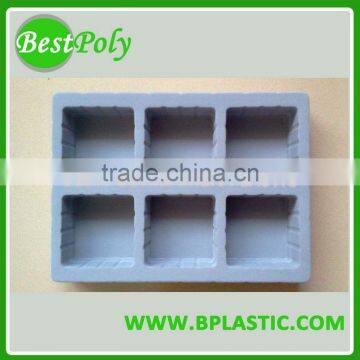 Flocking tray, PS flocking tray, plastic flocked tray