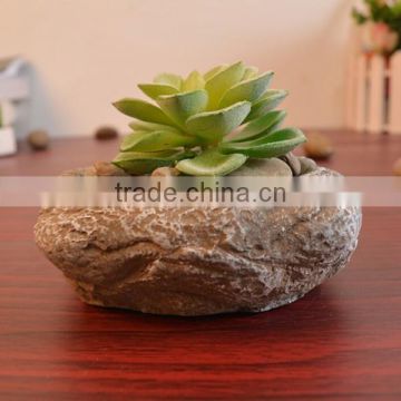 Outdoor decorative garden stone flower pot