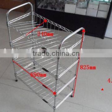 Wire Storage Shelf and 3 Tiers Shoes Standing Organizer photo-3