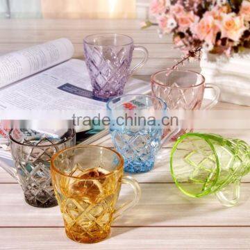 New arrived water cup glass with spray color