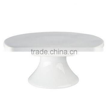 Classical Plain Round Table Shape Ceramic Cake Stand