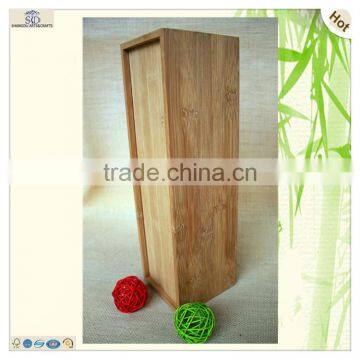 Unfinished Wood Crafting Personalized Slid Bamboo Wine Box photo-2