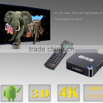 New Arrival EM95X Powerful 2GB/16GB Android 6.0 Marshmallow Quad Core TV Box, Amlogic S905X 4K TV Box For Wholesale photo-3