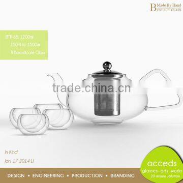 Lead-Free Handcrafted Ti-Borosilicate Glass Japanese Teapot photo-5