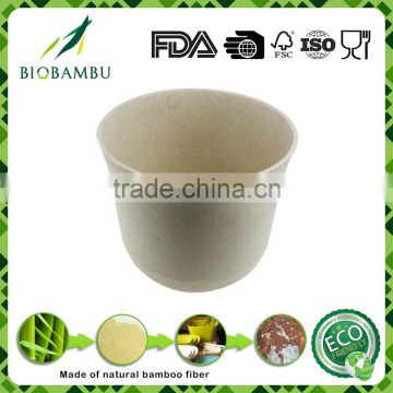 Fiber Material Pot/bio pot/100% biodegradable flower pot bamboo pot plant fibre pot