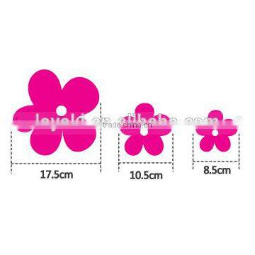 Wood Design 3d Wall Decal for Living Room Colorful Stickers for Home Decor Beautiful Wood Flower Sticker photo-6