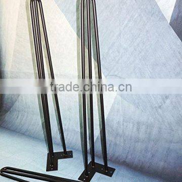Factory Price Sale Matt Black Cast Iron 28 Inch Metal Hairpin Leg for Wood Furniture photo-5