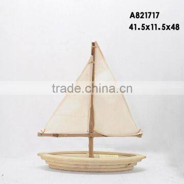 Nautical Decor Mini Wooden Craft Sailing Boat photo-4