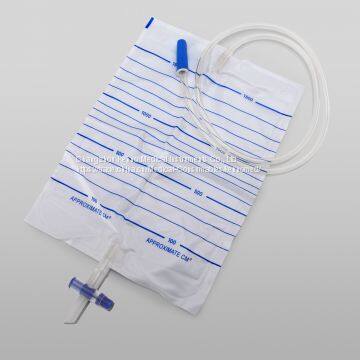 2017 CE&ISO approved disposable urine bag with T-cross outlet