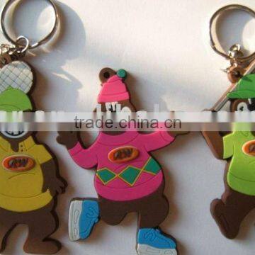 promotion gift rubber keychain