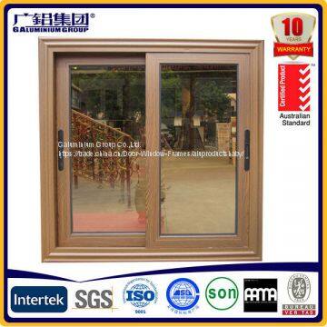 Aluminium Framed Glass Sliding Window With Sliding Screen and Strong Pulley photo-3
