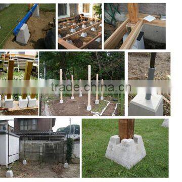 Building base solid concrete block size