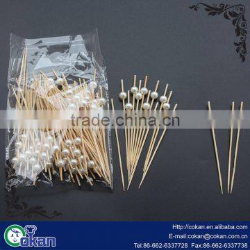 CK-KT709 Colorful New Style Heart Disposable Wooden Fruit Forks/ Bamboo Fruit Fork for Party or Wedding photo-3