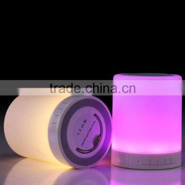 MP3 Player Portable Led Touch Sensor Table Lamp With Mini Bluetooth Speaker