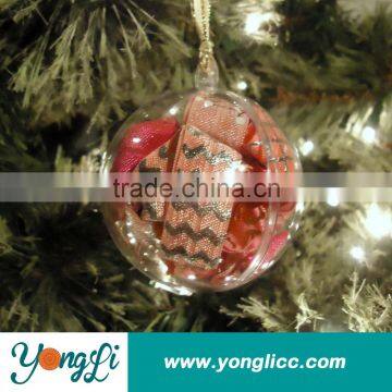 Holiday Hollow Hanging Decorative Clear Plastic Balls