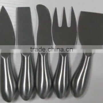 hot sale 5pcs Stainless steel cheese knife set,cheese tool