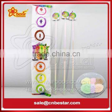 6 Colors And Flavors Sour Powder Straw