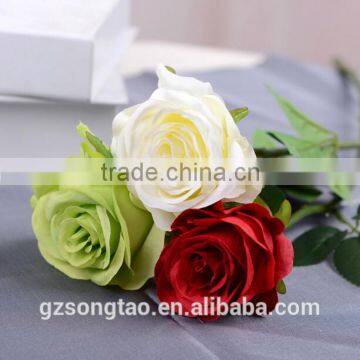 Hot Sale in China Artificial Flower Decor Wedding Artificial Chinese Rose Flower Fake Decoration Flower Decoration photo-3