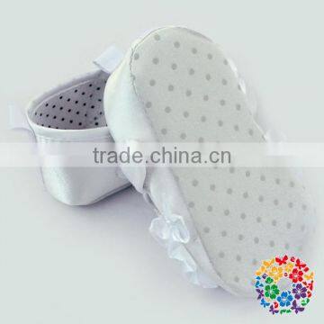 Fabric Ruffle Soft Touch Baby Shoes/Baby Girls Prewalker Shoes/In Stock Girls Soft Shoes