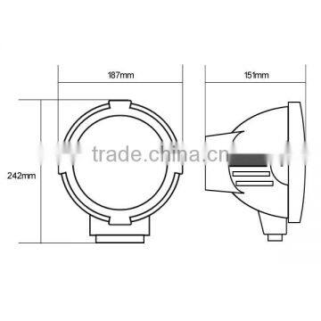 7inch Hid Driving Light,hid off Road Light 35/55w/75w/100w 12v/24v photo-5