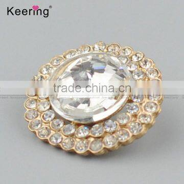 Vogue Hotsale Fashionable Round Elegant Full-rhinestone Button Pins WBK-1474 photo-3