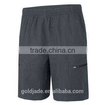 China Factory High Quality Cotton and Spandex Run Wear Black Plain Quick Dry Men Shorts photo-2