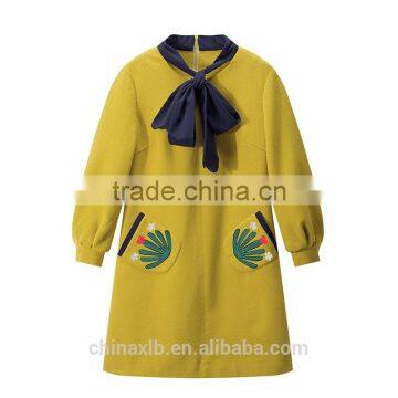 Long Sleeve Formal Clothing Women Wear Cotton Custom Winter Dresses for Women 2017 photo-6