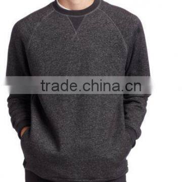 casual mens crewneck sweatshirt with silk screen printing