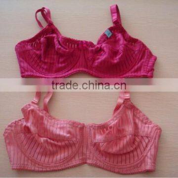 js-904 pink & red color no pad bra in stock