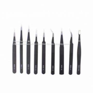9-IN-1 Tweezers Toolkit Anti-magnetic Anti-static Precision Tweezers