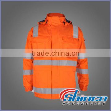 Higher quality sophia song Flame-Resistant reflectuve tape jacket