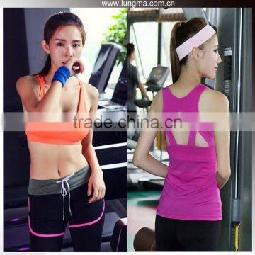 Hot Gym Sports Vest Wear Fitted Crop Top Fitness Tank Tops Women
